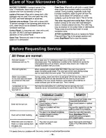 Preview for 15 page of Panasonic NNS547 - MICROWAVE Operating Instructions Manual