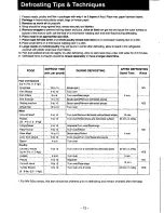 Preview for 14 page of Panasonic NNS586 - MICROWAVE Operating Instructions Manual