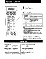 Preview for 18 page of Panasonic NNS586 - MICROWAVE Operating Instructions Manual