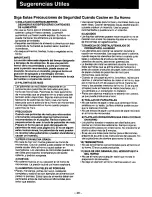 Preview for 50 page of Panasonic NNS586 - MICROWAVE Operating Instructions Manual