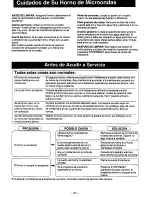 Preview for 59 page of Panasonic NNS586 - MICROWAVE Operating Instructions Manual