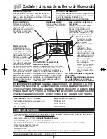 Preview for 55 page of Panasonic NNS624 - MICROWAVE OVEN - 1.2 CU.FT Operating Instructions Manual