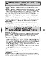 Preview for 5 page of Panasonic NNS635WF - MICROWAVE OVEN 1.2CUFT Operating Instructions Manual