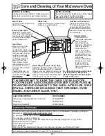 Preview for 24 page of Panasonic NNS635WF - MICROWAVE OVEN 1.2CUFT Operating Instructions Manual