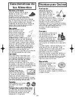 Preview for 50 page of Panasonic NNS635WF - MICROWAVE OVEN 1.2CUFT Operating Instructions Manual