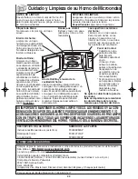 Preview for 52 page of Panasonic NNS635WF - MICROWAVE OVEN 1.2CUFT Operating Instructions Manual