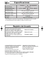 Preview for 56 page of Panasonic NNS635WF - MICROWAVE OVEN 1.2CUFT Operating Instructions Manual