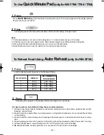 Предварительный просмотр 17 страницы Panasonic NNS754 - MICROWAVE - 1.6 CUFT Operation Manual