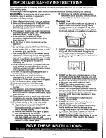 Preview for 4 page of Panasonic NNS787BA User Manual