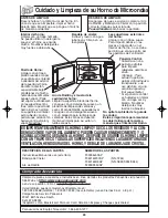 Preview for 56 page of Panasonic NNS924 - MICROWAVE OVEN - 1.6 CU.FT Operating Instructions Manual