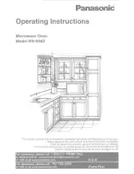 Preview for 1 page of Panasonic NNS942BF Operating Instructions Manual