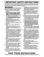 Preview for 4 page of Panasonic NNS942BF Operating Instructions Manual