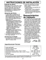 Preview for 25 page of Panasonic NNS942BF Operating Instructions Manual