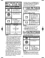 Preview for 14 page of Panasonic NNSD696 - MICROWAVE OVEN 1.2CUFT Operating Instructions Manual