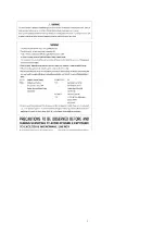 Предварительный просмотр 3 страницы Panasonic NNSN756B - MICROWAVE OVEN 1.6CUFT Service Manual