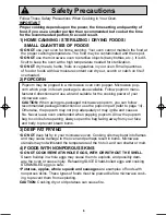 Preview for 8 page of Panasonic NNSN773S Operating Instructions Manual