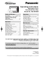 Preview for 1 page of Panasonic NNSN960S Operating Instructions Manual