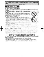 Preview for 5 page of Panasonic NNSN960S Operating Instructions Manual