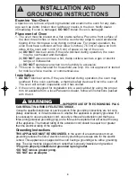 Preview for 6 page of Panasonic NNSN960S Operating Instructions Manual