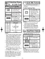 Preview for 14 page of Panasonic NNSN960S Operating Instructions Manual