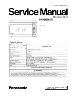 Preview for 1 page of Panasonic NNSN960S Service Manual