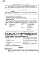 Preview for 2 page of Panasonic NNSN960S Service Manual