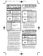 Preview for 15 page of Panasonic NNSN968B Operating Instructions Manual