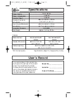 Preview for 30 page of Panasonic NNSN968B Operating Instructions Manual