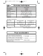 Preview for 60 page of Panasonic NNSN968B Operating Instructions Manual