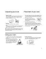 Preview for 4 page of Panasonic NNT523 Cookery Book & Operating Instructions