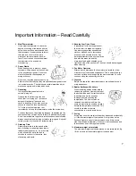 Preview for 8 page of Panasonic NNT523 Cookery Book & Operating Instructions