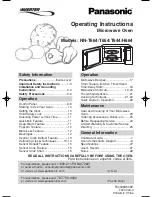 Preview for 1 page of Panasonic NNT644 - MICROWAVE -1.2 CU.FT Operating Instructions Manual