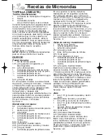 Preview for 49 page of Panasonic NNT644 - MICROWAVE -1.2 CU.FT Operating Instructions Manual