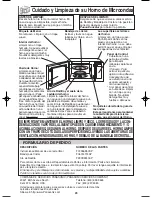 Preview for 55 page of Panasonic NNT644 - MICROWAVE -1.2 CU.FT Operating Instructions Manual