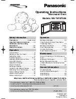 Panasonic NNT675 - MICROWAVE - 1.2CUFT Operating Instructions Manual preview