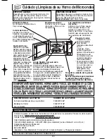 Предварительный просмотр 56 страницы Panasonic NNT675 - MICROWAVE - 1.2CUFT Operating Instructions Manual