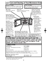 Preview for 26 page of Panasonic NNT694 - MICROWAVE - 1.2 CU.FT Operating Instructions Manual