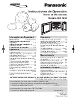 Preview for 31 page of Panasonic NNT694 - MICROWAVE - 1.2 CU.FT Operating Instructions Manual