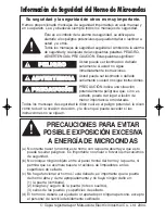 Preview for 32 page of Panasonic NNT694 - MICROWAVE - 1.2 CU.FT Operating Instructions Manual