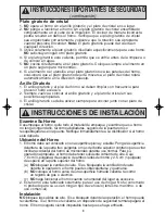 Preview for 35 page of Panasonic NNT694 - MICROWAVE - 1.2 CU.FT Operating Instructions Manual