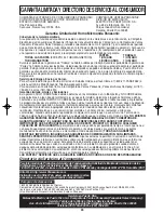 Preview for 58 page of Panasonic NNT694 - MICROWAVE - 1.2 CU.FT Operating Instructions Manual