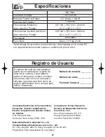 Preview for 60 page of Panasonic NNT694 - MICROWAVE - 1.2 CU.FT Operating Instructions Manual