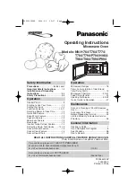 Panasonic NNT774SF - MICROWAVE -1.6 CUFT Operating Instructions Manual предпросмотр