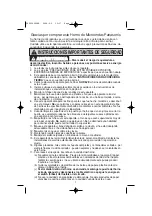 Предварительный просмотр 33 страницы Panasonic NNT774SF - MICROWAVE -1.6 CUFT Operating Instructions Manual