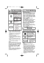 Предварительный просмотр 45 страницы Panasonic NNT774SF - MICROWAVE -1.6 CUFT Operating Instructions Manual