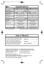 Предварительный просмотр 30 страницы Panasonic NNT965 - MICROWAVE Operating Instructions Manual