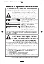 Предварительный просмотр 32 страницы Panasonic NNT965 - MICROWAVE Operating Instructions Manual