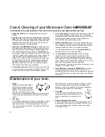 Preview for 5 page of Panasonic NNV453 Cookery Book & Operating Instructions