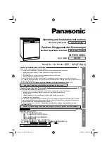 Preview for 1 page of Panasonic NP-6F1MLQ Operating And Installation Instructions