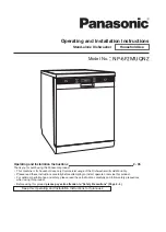 Preview for 1 page of Panasonic NP-6F2MUQNZ Operating And Installation Instructions